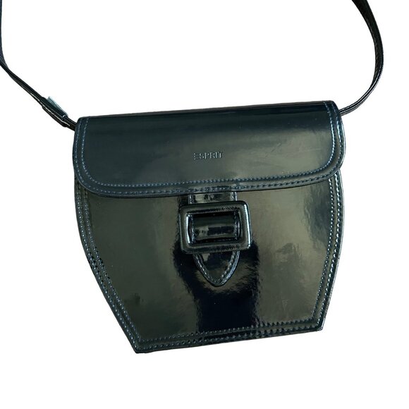 Vintage Y2K Black E-Spirit Crossbody Handbag - Picture 2 of 11